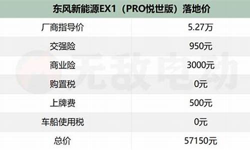 东风汽车价格表最新版_东风汽车价格表最新